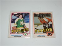 1981 82 OPC Hockey Rookie Cards Kerr & Beaupre