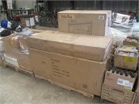 Pallet of electric fire places