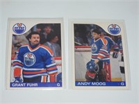 1985 86 OPC Hockey Cards Fuhr & Moog
