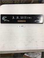 Mother of Pearl inlay Desk name plate