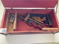 Small Wood Tool Box with Tools