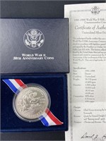 WWII 50th Anniversary D-Day Silver Coin
