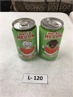 Lot of 2 Vintage Watermelon Drink Cans