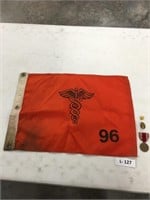 WWII Era Medical Unit Banner Good Conduct Medal