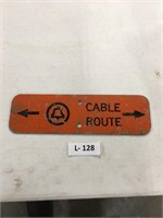 Bell Telephone Cable Route Sign