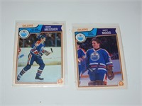 1983 84 OPC Hockey Cards Messier & Moog