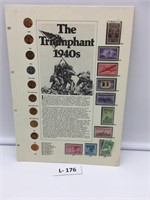 The Triumphant 1940s WWII Coin and Stamps page
