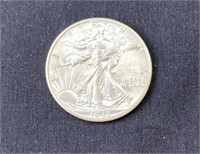 1943-D Walking Liberty Silver Half Dollar 50c