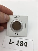 1866 2 cent piece
