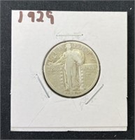 1929 Standing Liberty Silver Quarter 25c