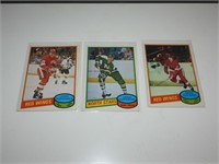 1980 81 OPC Lot of 3 Hockey Cards RC's