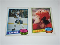 1980 81 OPC Hockey Cards RC Ruff & Nilsson