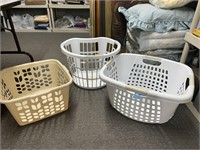 Lot of laundry baskets