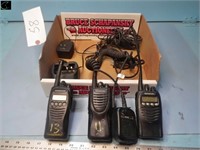 3 Kenwood UHFHand Held Radios w/ 1 charger, 1mic,