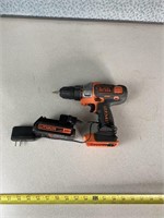 B&D Drill w/ Battery & Charger