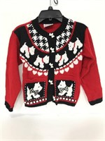 Jet Set fashion child’s sweater w/ dog design