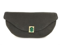 Vintage Garay emerald clutch belt bag