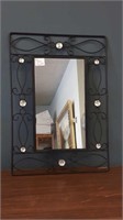Black decorative mirror 15 x 10.75