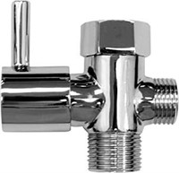 Luxe Bidet Metal T-Adapter with Shut-Off Valve,