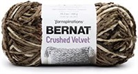 BERNAT 16101616009 Crushed Velvet Yarn, Coffee