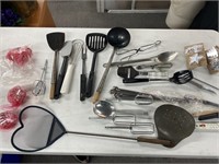 Lot of kitchen utensils