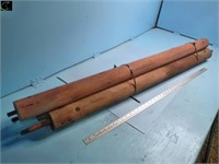 3 Wooden Rollers for Cockshutt Combine  or
