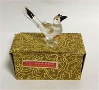 Chinese Art Glass Figurine In Box