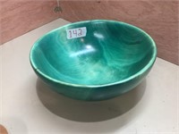 Aqua Marine Dyed Carolina Poplar Bowl from Madoc