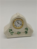 Belleek Mini Mantel Clock
Fine Parian China.