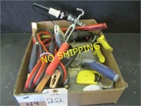 BX GRINDING WHEEL, JUMP CABLES, TOOLS