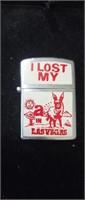 Vintage "Lost My Ass In Vegas" Flip top Lighter