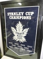 Toronto Maple Leafs Stanley Cup Champs Banner