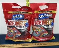 2 New Bags of Splash Ice Melt 10lb Bag