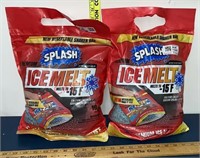 2 New Bags of Splash Ice Melt. 10lb Bags
