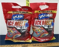 2 New Splash Ice Melt. 10lb Bags
