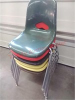 >6-fiberglass chairs 18x28x22