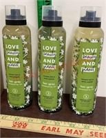 3 Bottles New Love, Beauty, & Planet Hairspray.