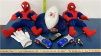 Boy Toy Lot. Spider-Man Backpacks, Neck Pillow,