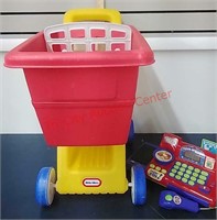 Little Tikes shopping cart & cash register