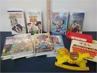 Childrens DVDs & vintage toys