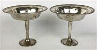 Weighted Sterling Silver Frank Whiting Compotes