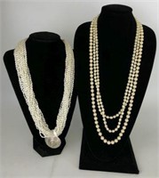 Les Bernard Knotted Pearl Necklace & More