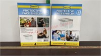 2- 4 Pks. SafetyVU Protective Face Shields