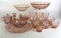 Pink Depression Glass Bowls, Cups & More