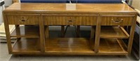 Drexel Console Table with 3 Drawers
