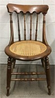 Spindle Back Chair with Cane Inset Seat