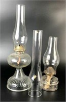 Vintage Oil Lamps & Chimney