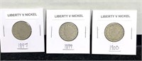 1897,1899,1900 Liberty V Nickels