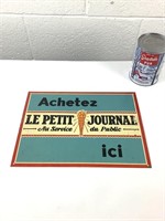 Affiche métallique Le Petit Journal