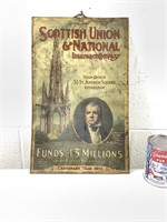 Affiche métallique Scottish Union&National